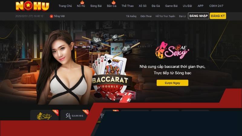 Live Casino Nohu với nhiều trải nghiệm chân thực